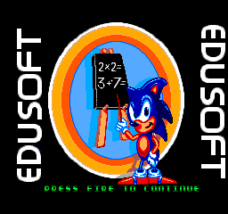 Play <b>Sonic's Edusoft (prototype)</b> Online